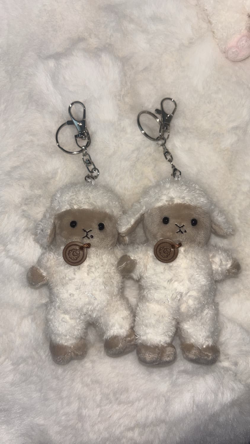 (2마리)몽글이 양 키링 마스코트 인형 전우원 전두환 몽멘 아멘 양 인형 상품이미지2