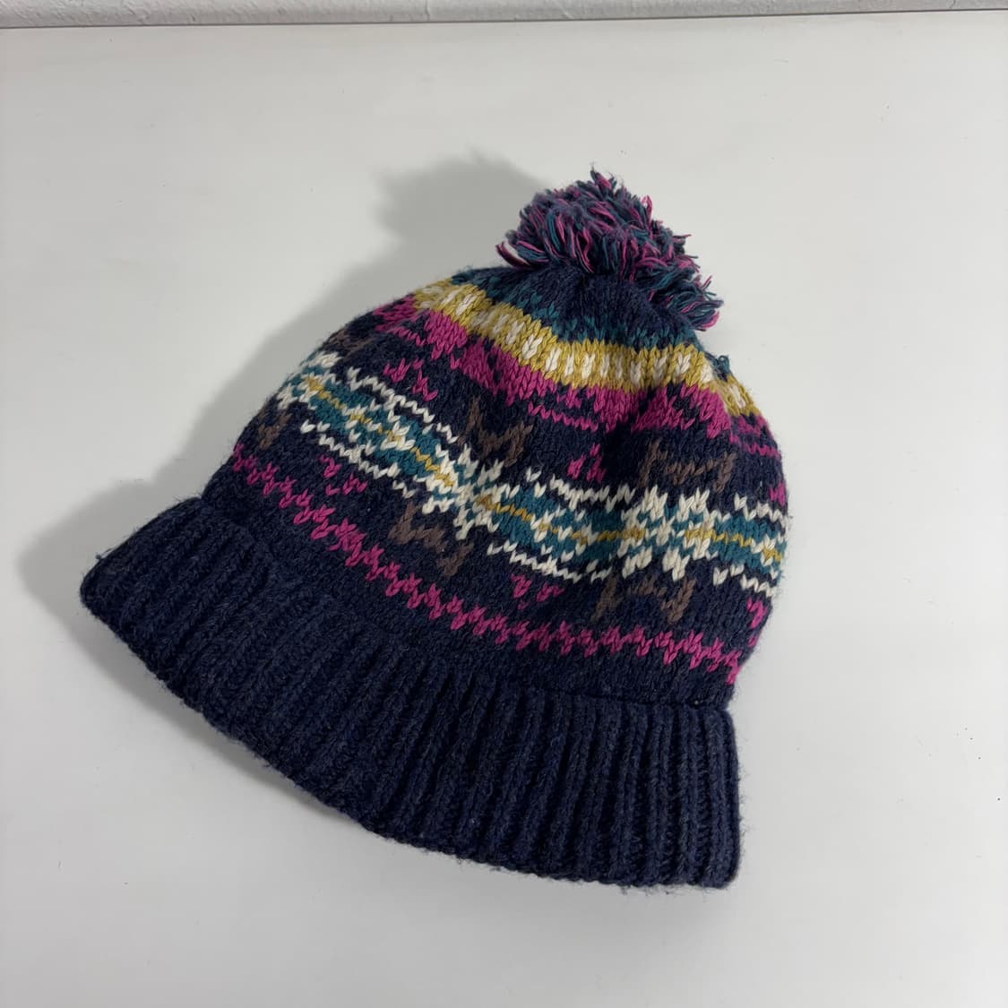 M-L 몽벨 퍼플 안감기모 눈꽃 울 방울비니 상품이미지2