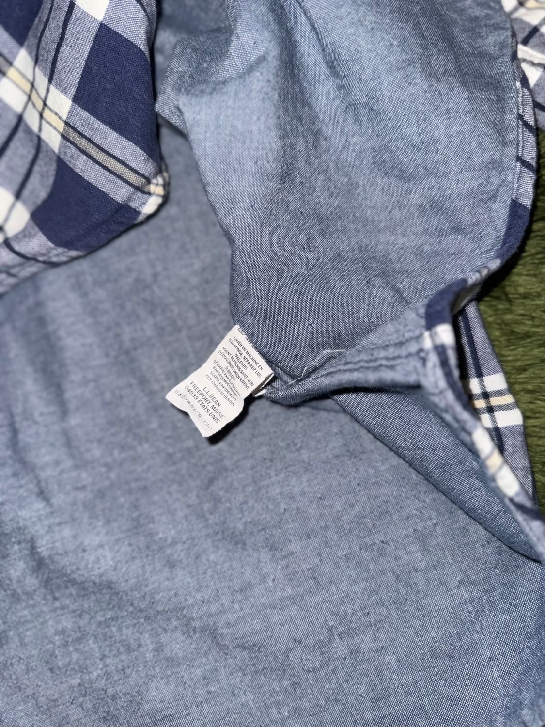 [M] L.L.Bean 엘엘빈 헤비 코튼 플레이드 체크 셔츠 상품이미지6