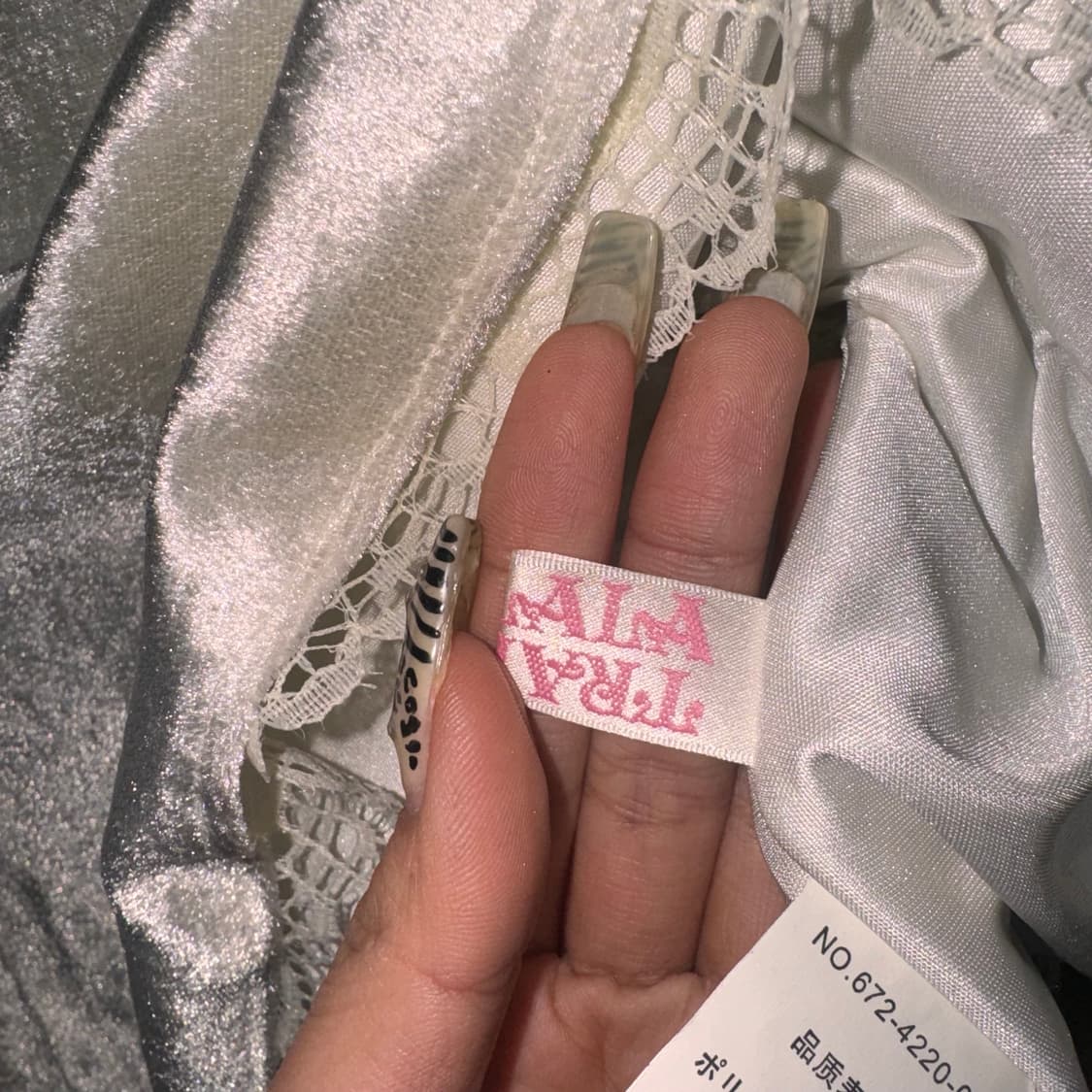 TRALALA 벨벳 스커트 상품이미지5