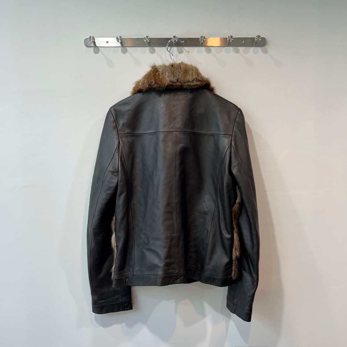 브라운 리얼퍼 양가죽자켓 상품이미지8