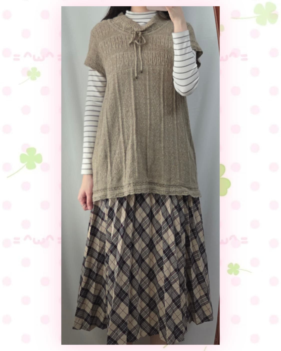 오트밀 모리 반팔니트 상품이미지2