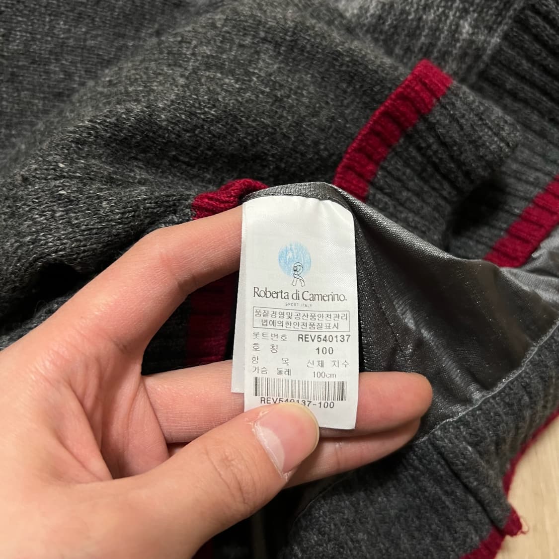 로베르타 티 까메리노 골프웨어 방풍 니트집업 L/100  상품이미지5