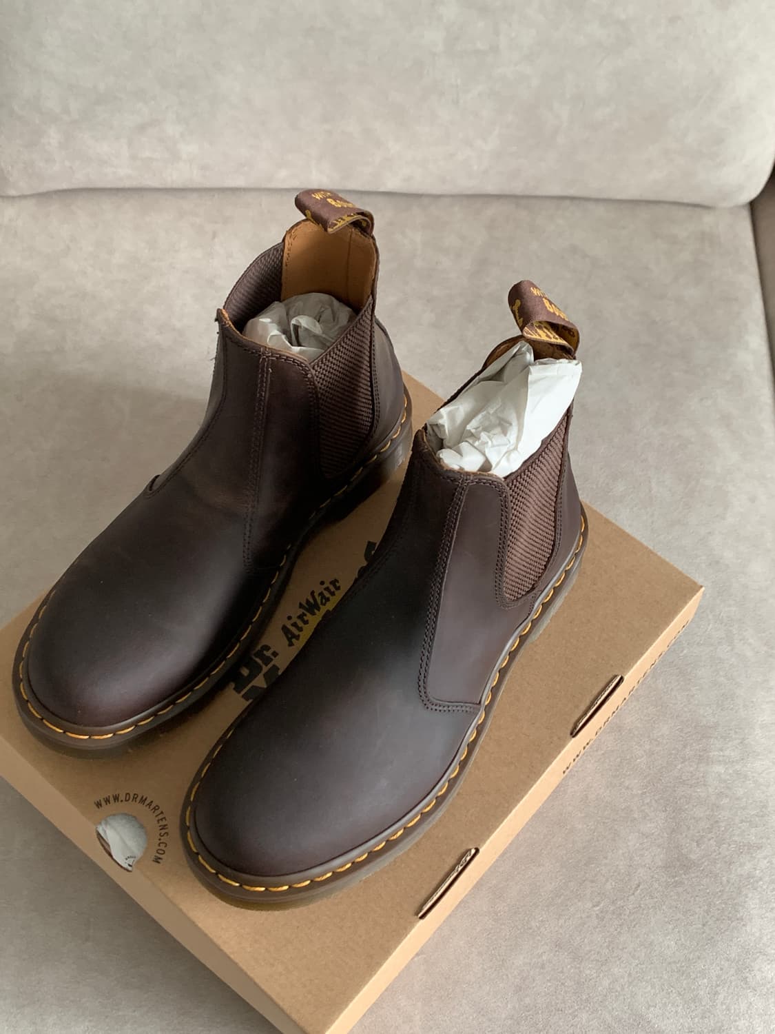 (새상품) 닥터마틴 2976 YS 다크브라운 us9 상품이미지1
