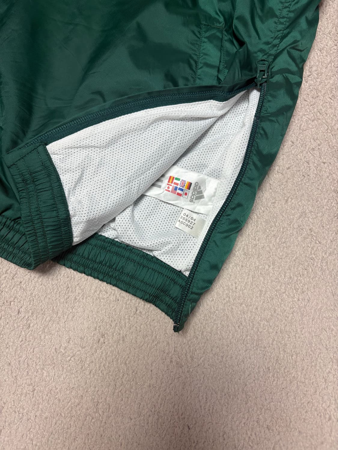 아디다스 그린 스포티 블록코어 윈드브레이커 바막 맨투맨 상품이미지5