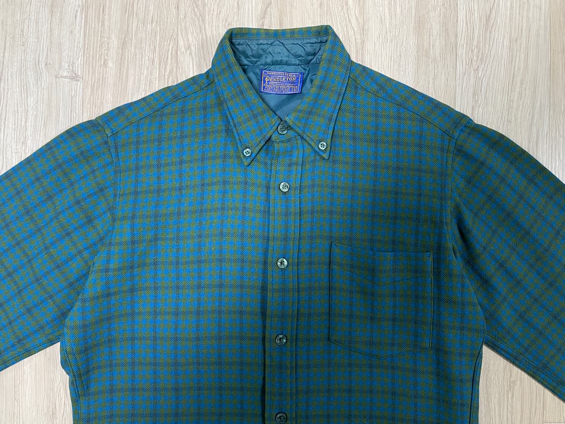 95~100) 70's 펜들턴 잔체크 울셔츠(RRL&LVC&폴로) 상품이미지4