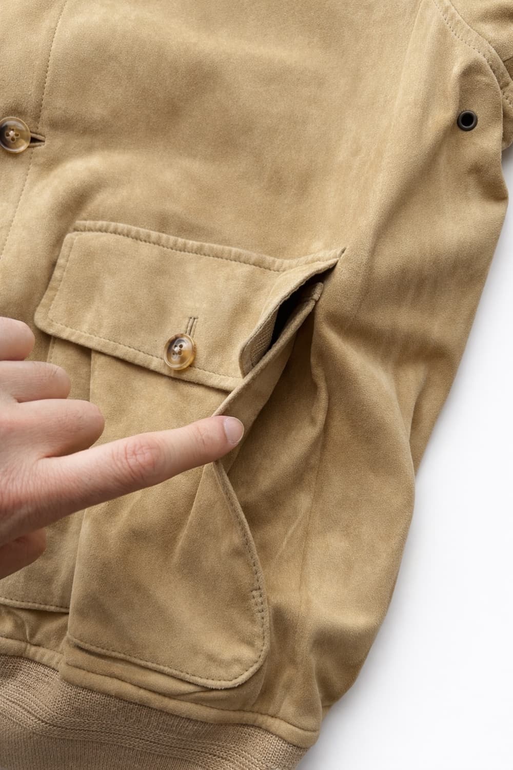 폴로 양가죽 스웨이드 가죽 자켓  상품이미지7