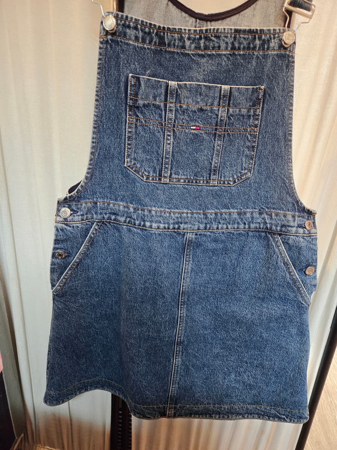 타미진 데님 멜빵 원피스입니다 상품이미지2