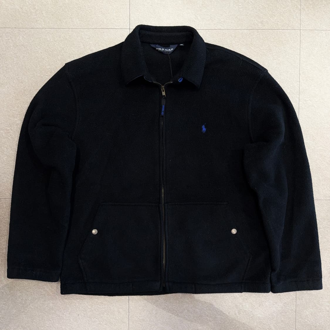 폴로 골프 플리스 집업 블루종 자켓 상품이미지1