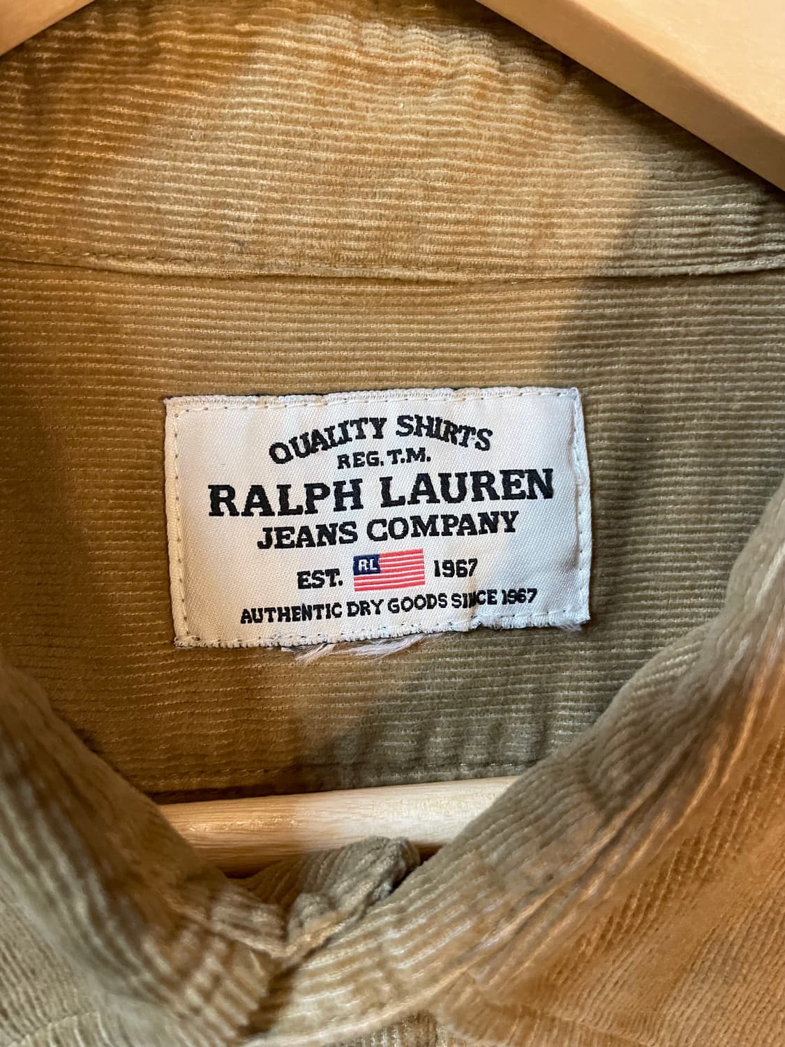 랄프로렌 코듀로이 포켓 셔츠 브라운 상품이미지5