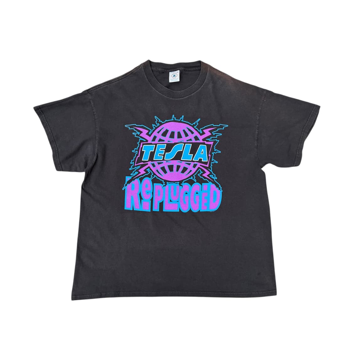빈티지 00s TESLA Replugged 테슬라 밴드 티셔츠 상품이미지1