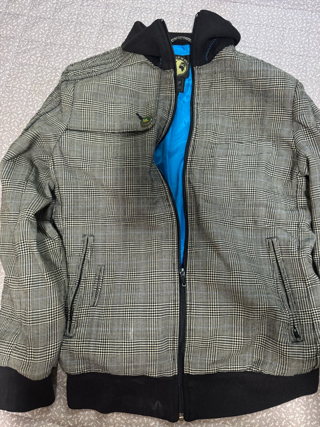 희귀 아디다스 MOTW 잉글랜드 체크 울 트랙탑 져지 00s 상품이미지1