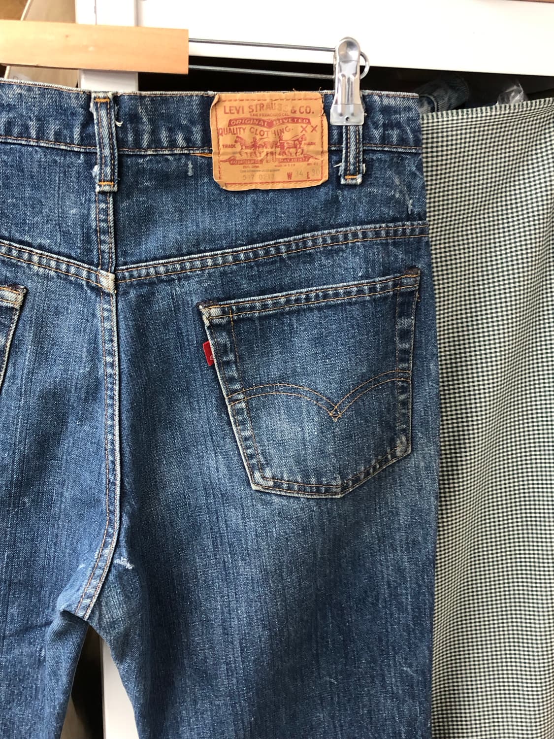 라스트70s 리바이스517 부츠컷 66후기 허리34 둘레84.5 상품이미지3