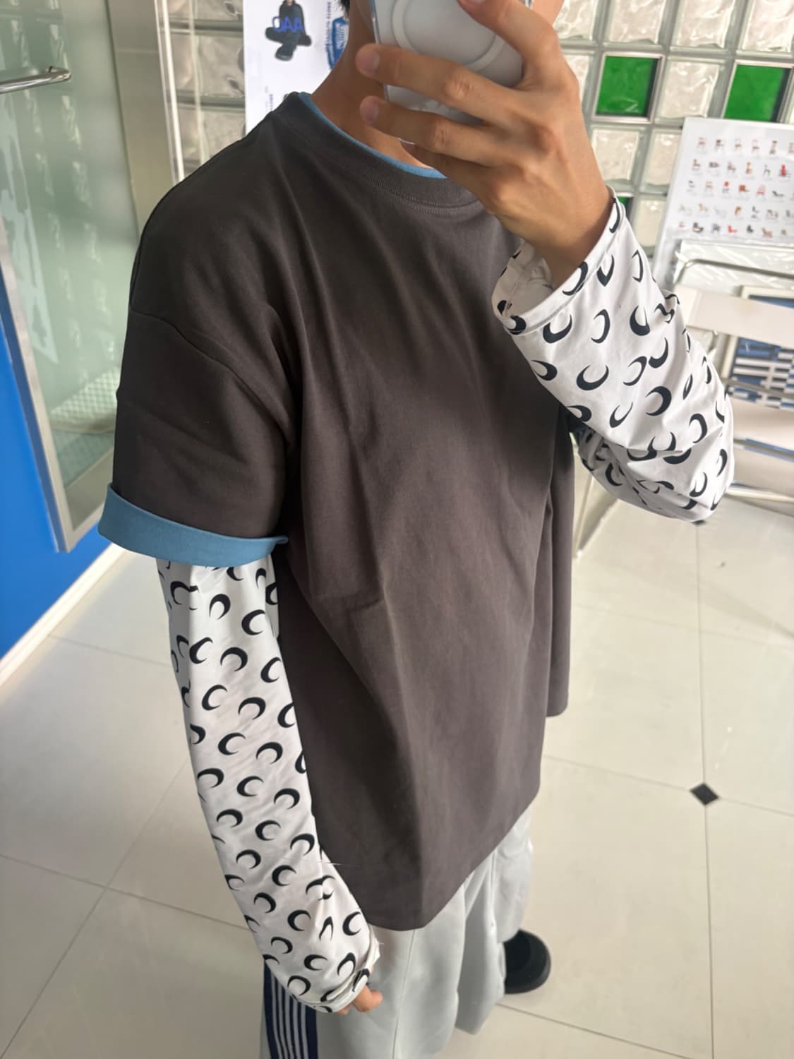 Fake Layered Crewneck 페이크 레이어 크루넥 상품이미지1
