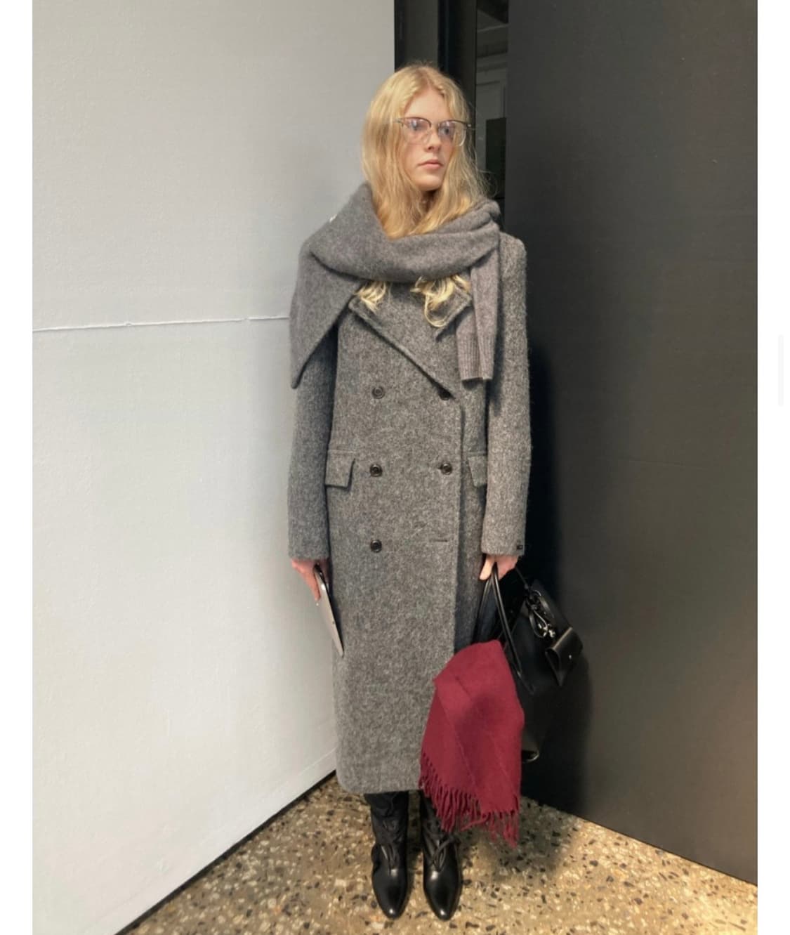 런던플랏 차콜색 코트 (새상품) 상품이미지3