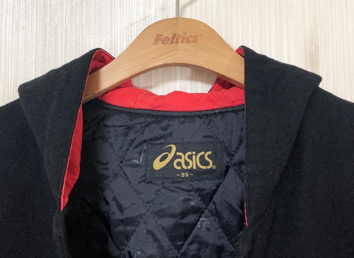 아식스 90's 올드스쿨 퍼포먼스 스포츠테크 울/새틴 바시티자켓 95 상품이미지4