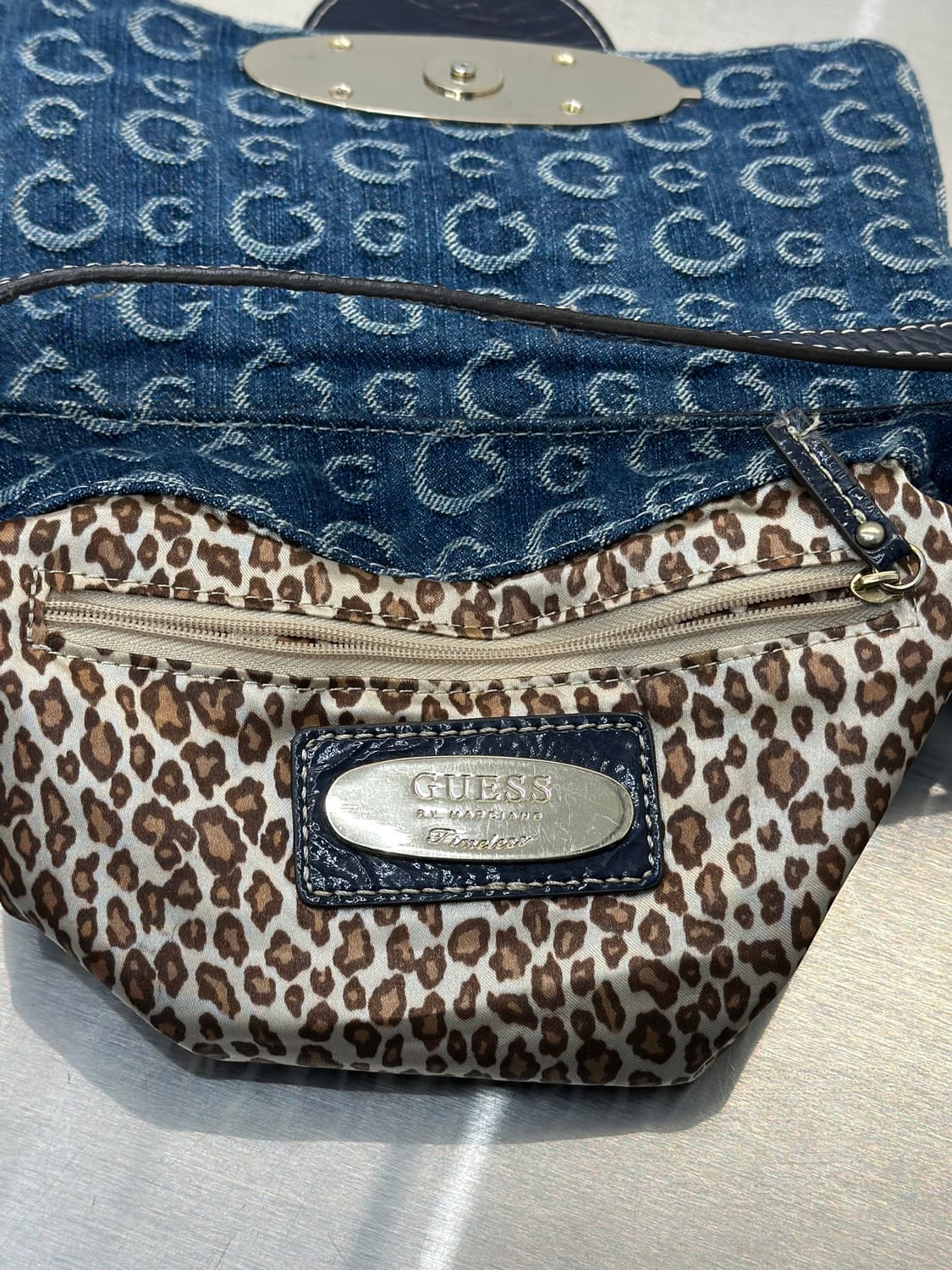 게스 버클 데님 숄더 백  상품이미지6