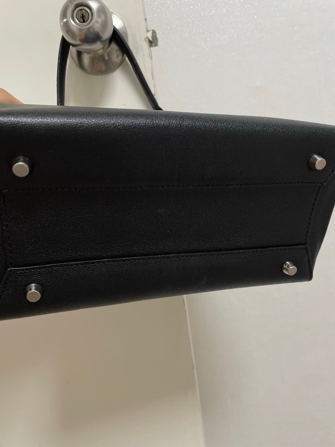 [새상품] 아.테스토니 블랙 핸드백 A.Testoni 이탈리아 명품백 상품이미지7