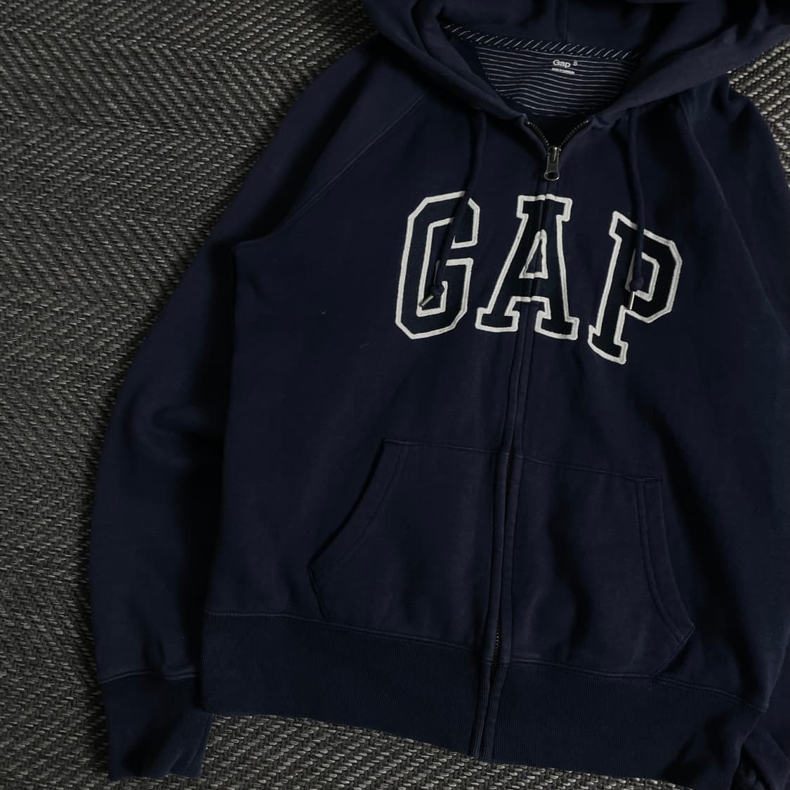 Gap 올드스쿨 빅로고 네이비 후드집업y 3744 상품이미지4