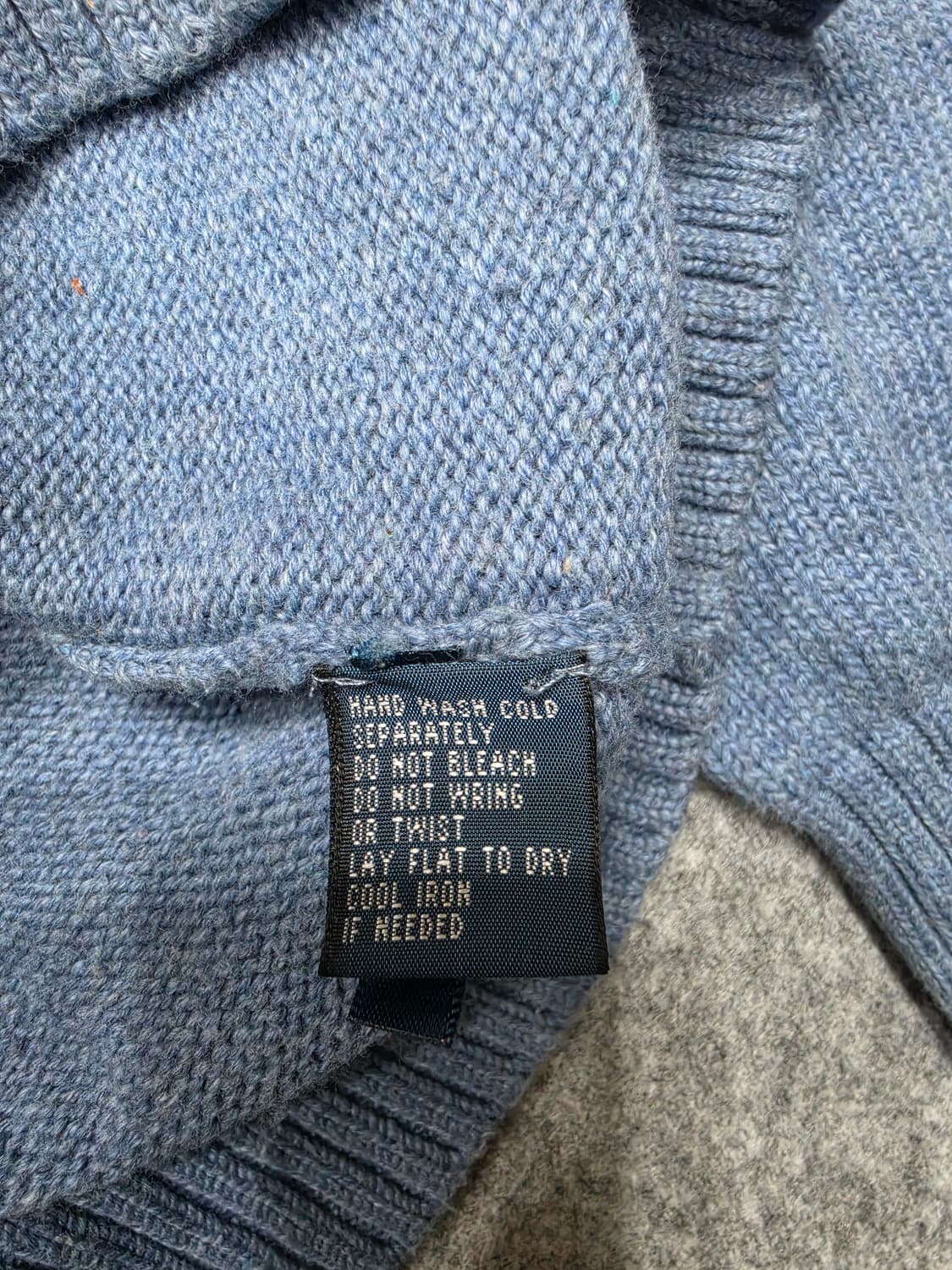 폴로 랄프로렌 빈티지 코튼 하프집업 반집업 니트 M 상품이미지8