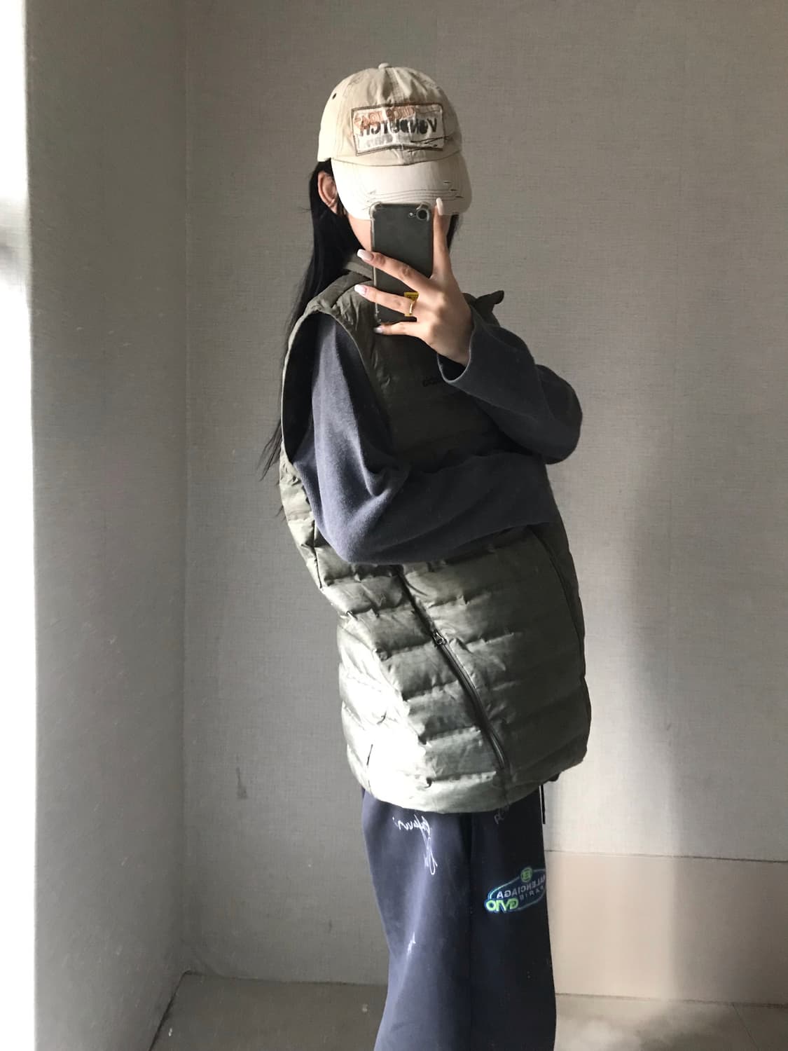 콜롬비아 카키 경량조끼 상품이미지3