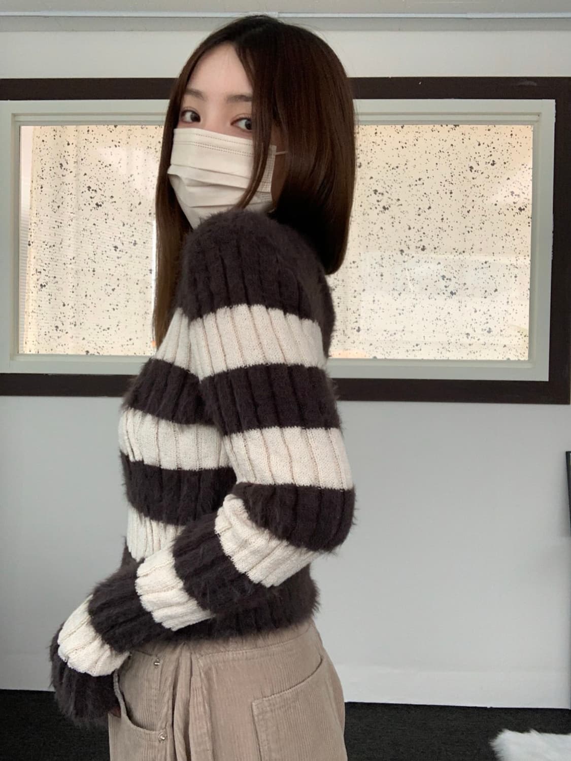 단가라 집업 가디건 상품이미지2