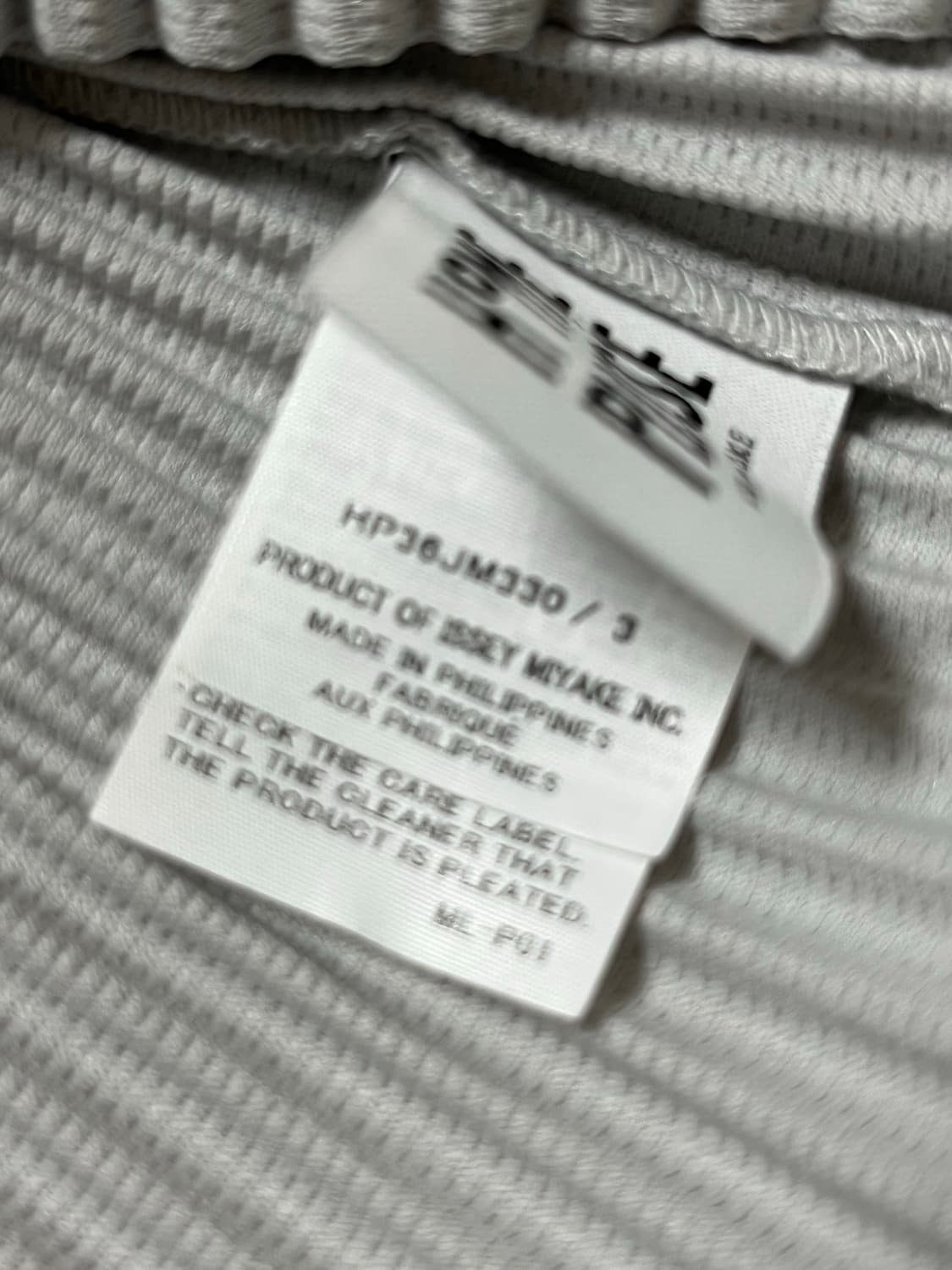 옴므플리세 플리츠 폴로 셔츠 3사이즈 정품 상품이미지4