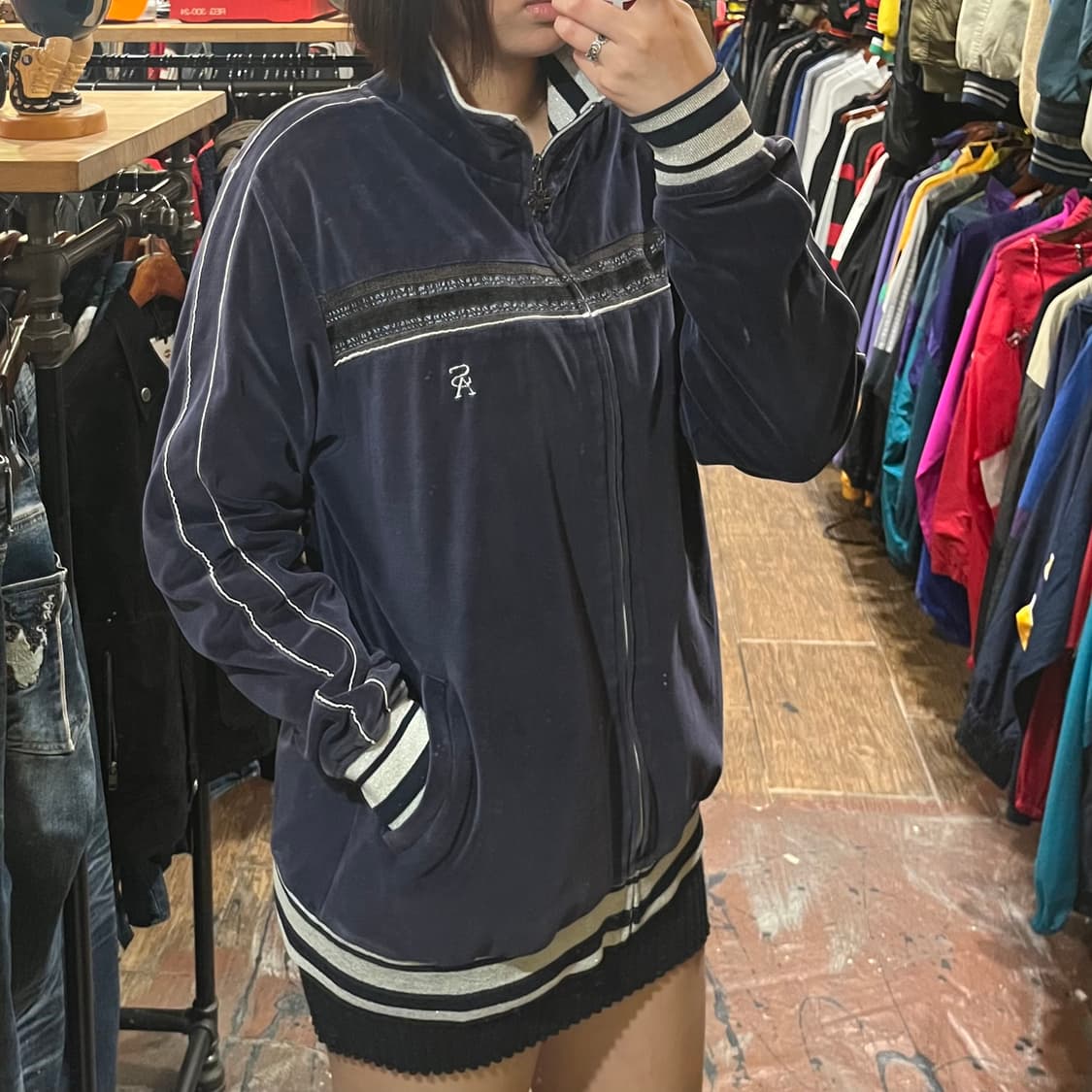 [HI] 빈티지 집업 네이비 상품이미지3