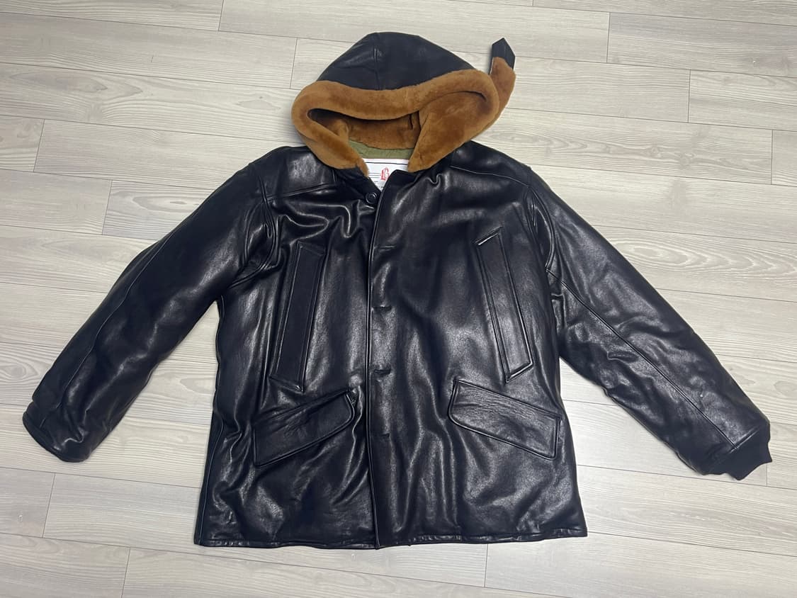 Blackout b-9 leather down parka xl 상품이미지1