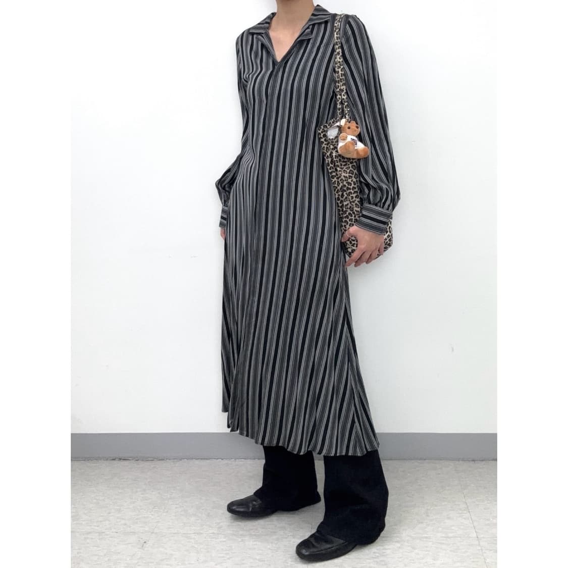 빈티지 셔츠 맥시 원피스 상품이미지1