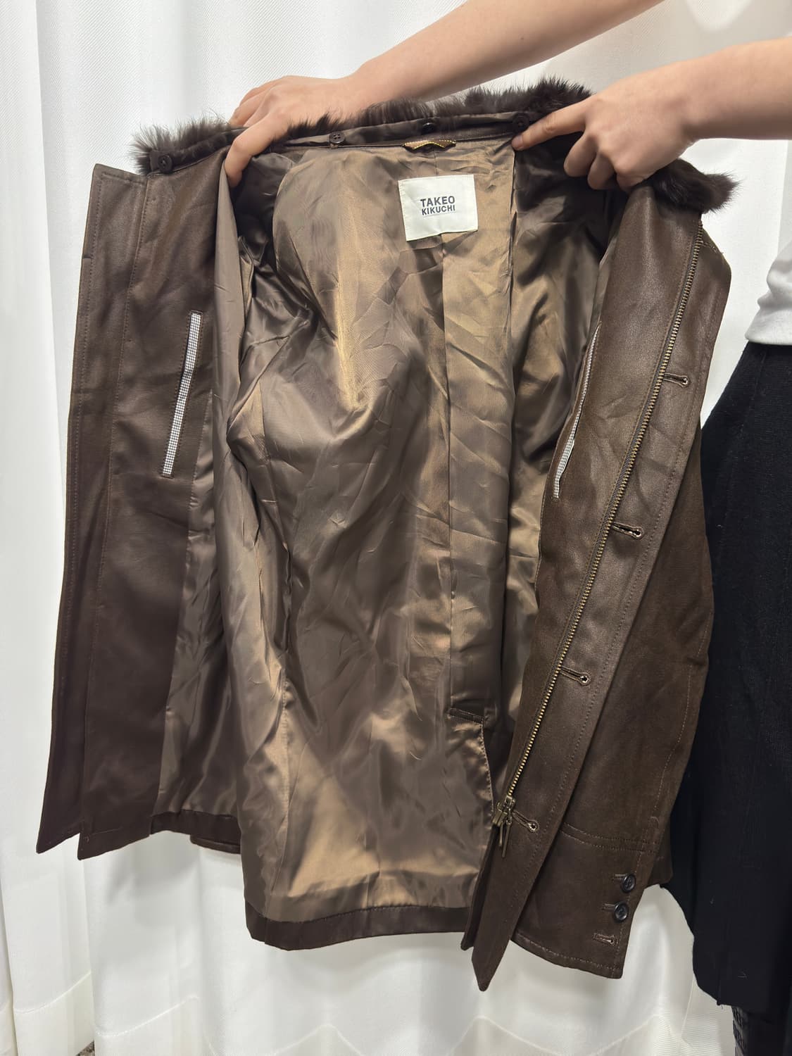 takeo kikuchi fur detail twoway jacket 상품이미지10