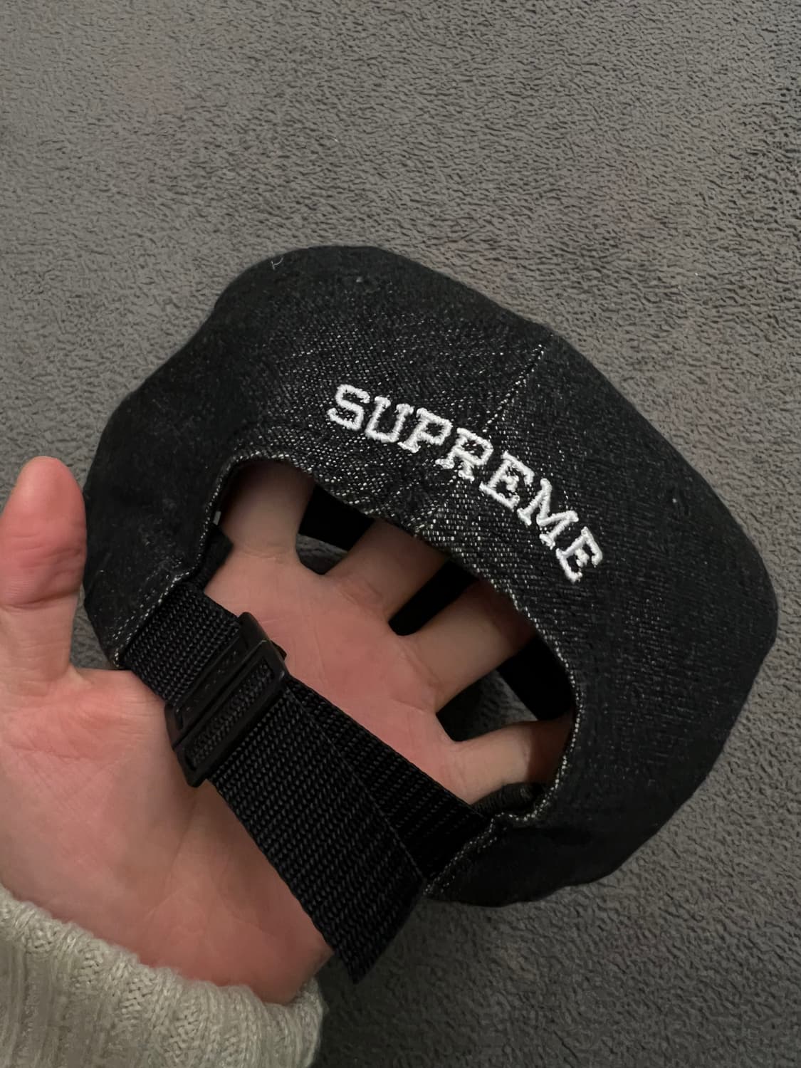 슈프림 스몰 박스로고 데님 코듀라 캡 처분  상품이미지3