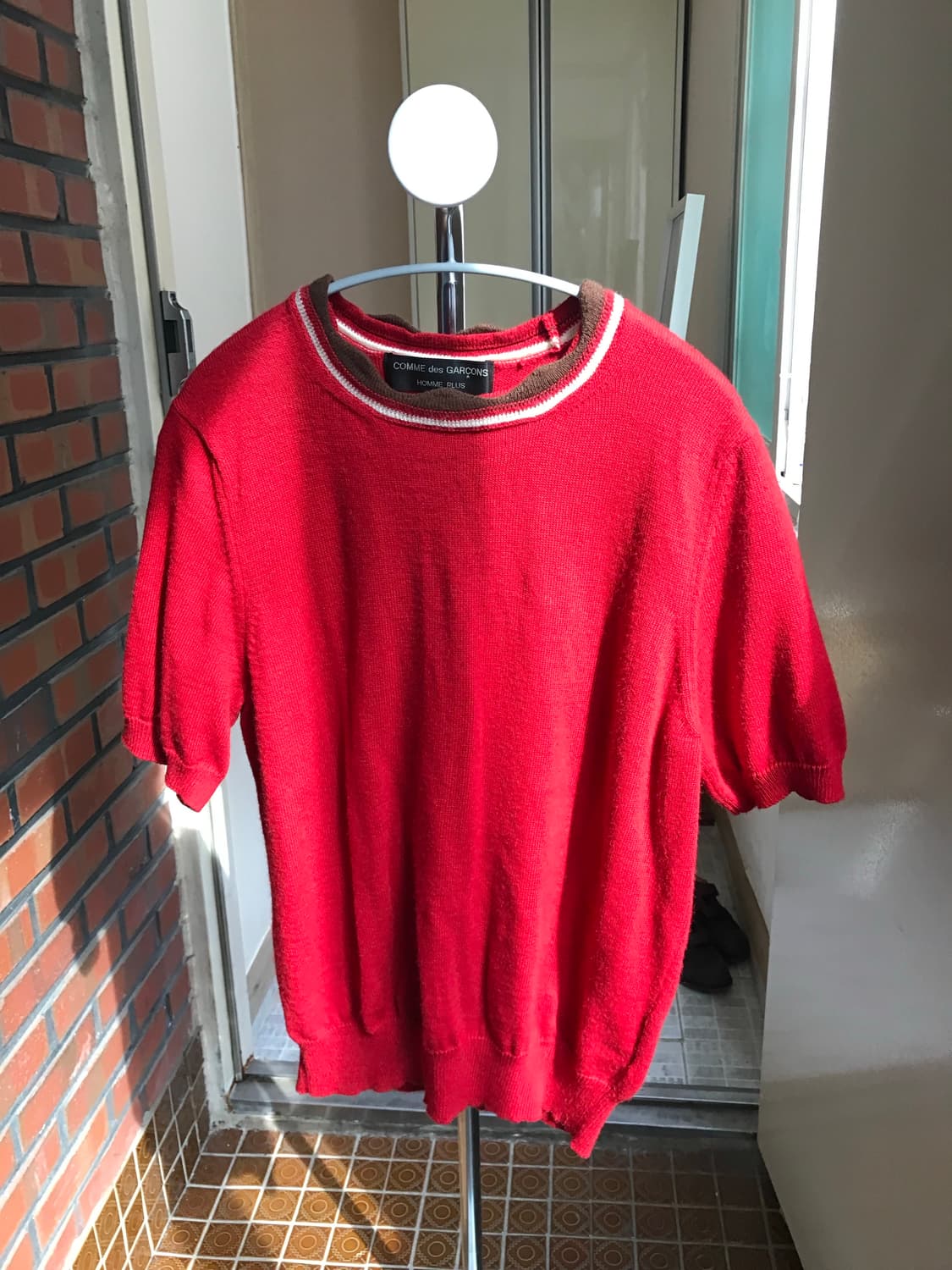 꼼데가르송 옴므 플러스 니트 반팔  상품이미지1