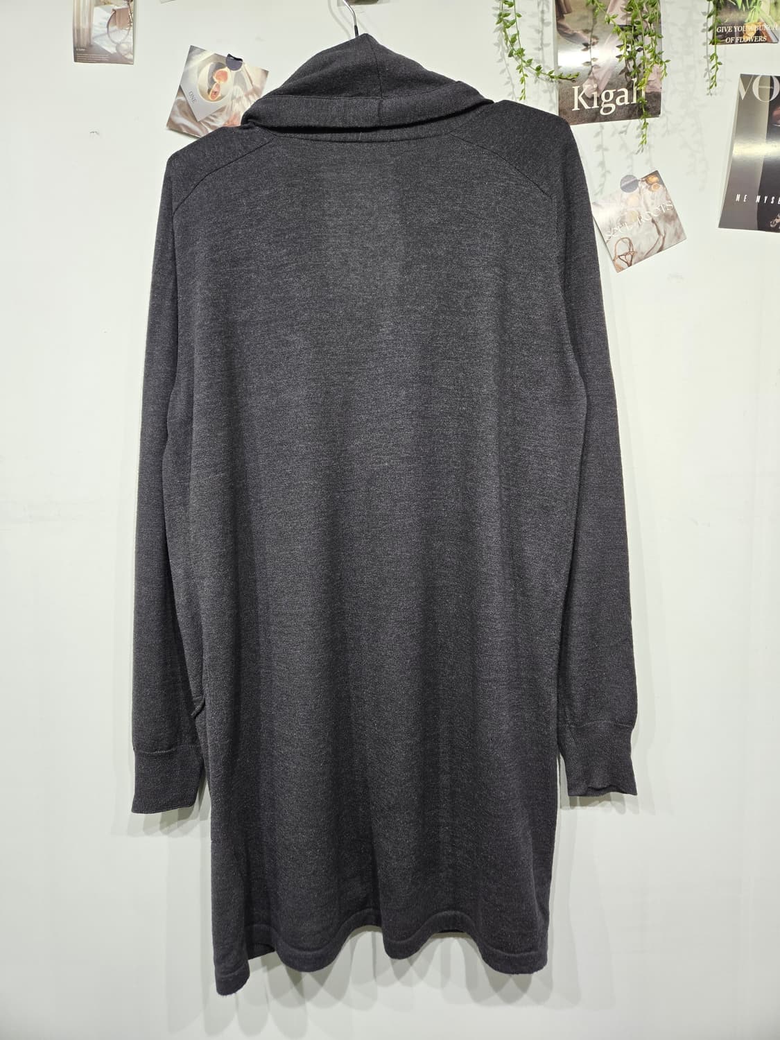 마리나 리날디 차콜 그레이 코트형 롱 가디건 막스마라 상품이미지4