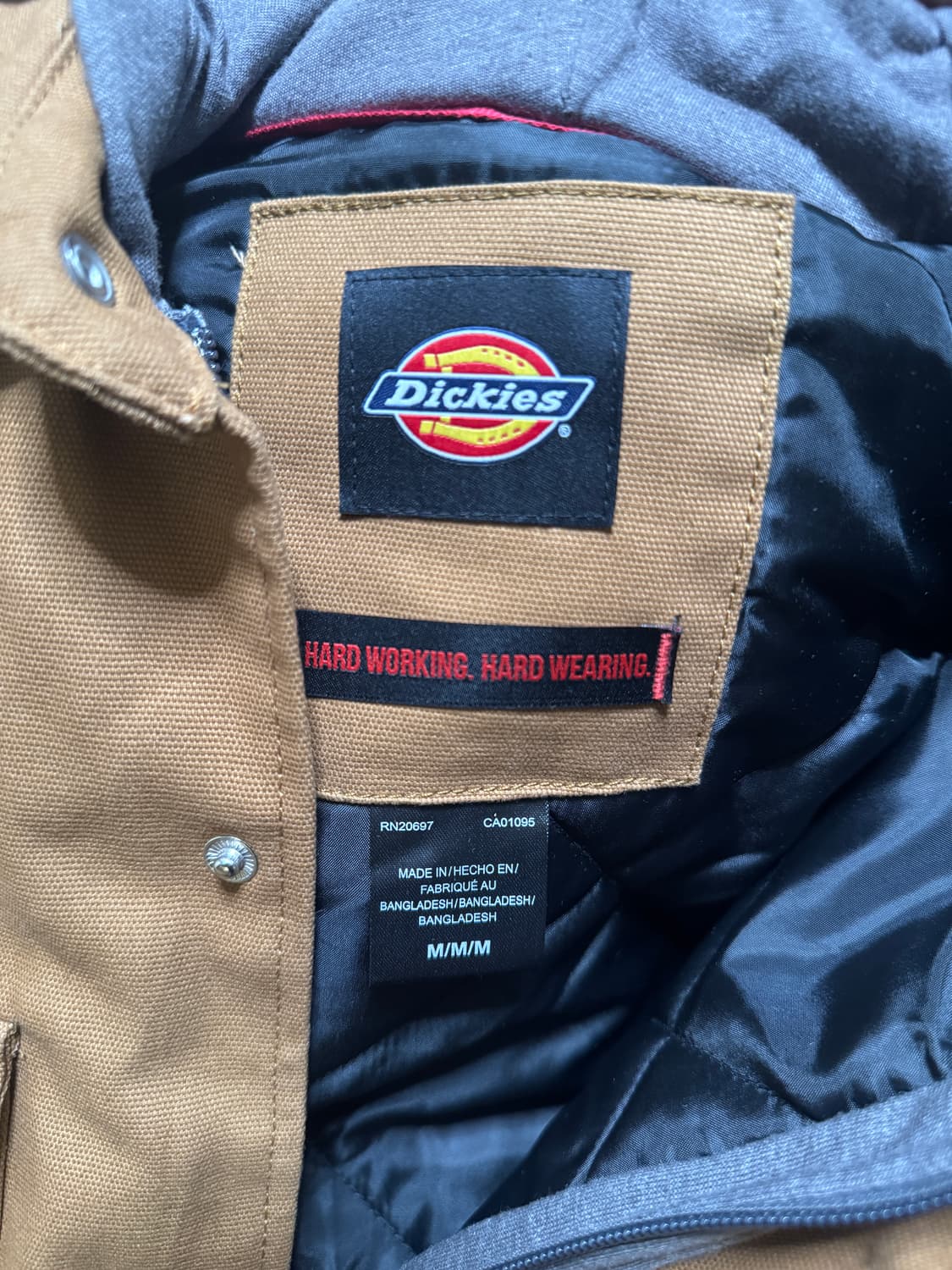 (M)디키즈 후드 워크 자켓 브라운 상품이미지3