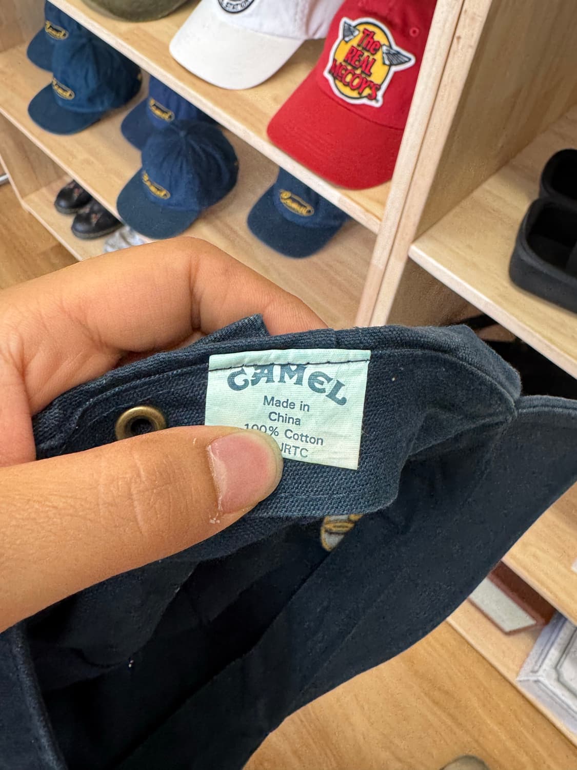 빈티지 카멜 볼캡 상품이미지3
