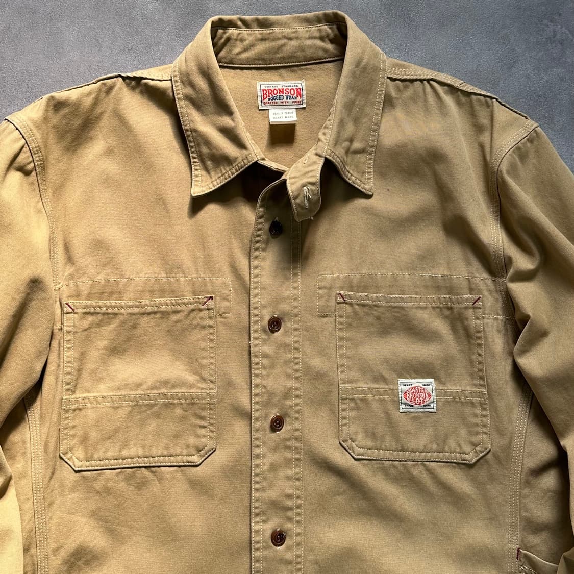 브론슨 베이지 워크 셔츠 (va.100) 상품이미지2