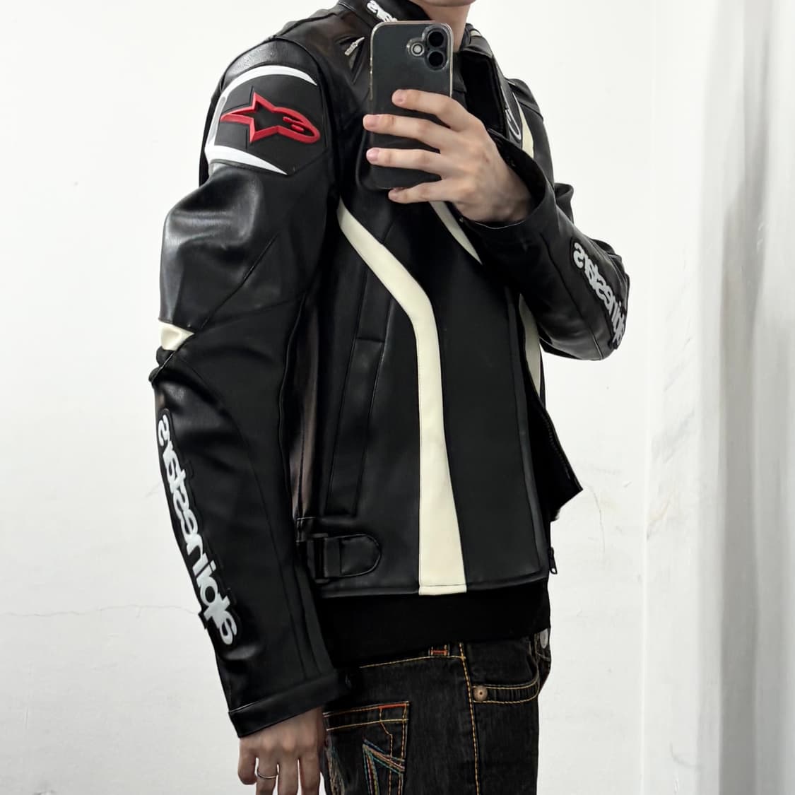 알파인스타 레더 레이싱 자켓 상품이미지5