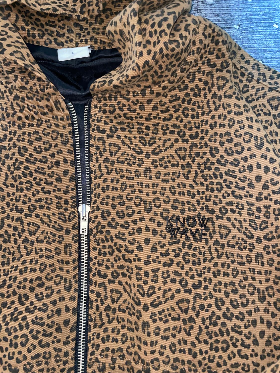 노우웨이브 레오파드 후드 자켓 L 상품이미지3