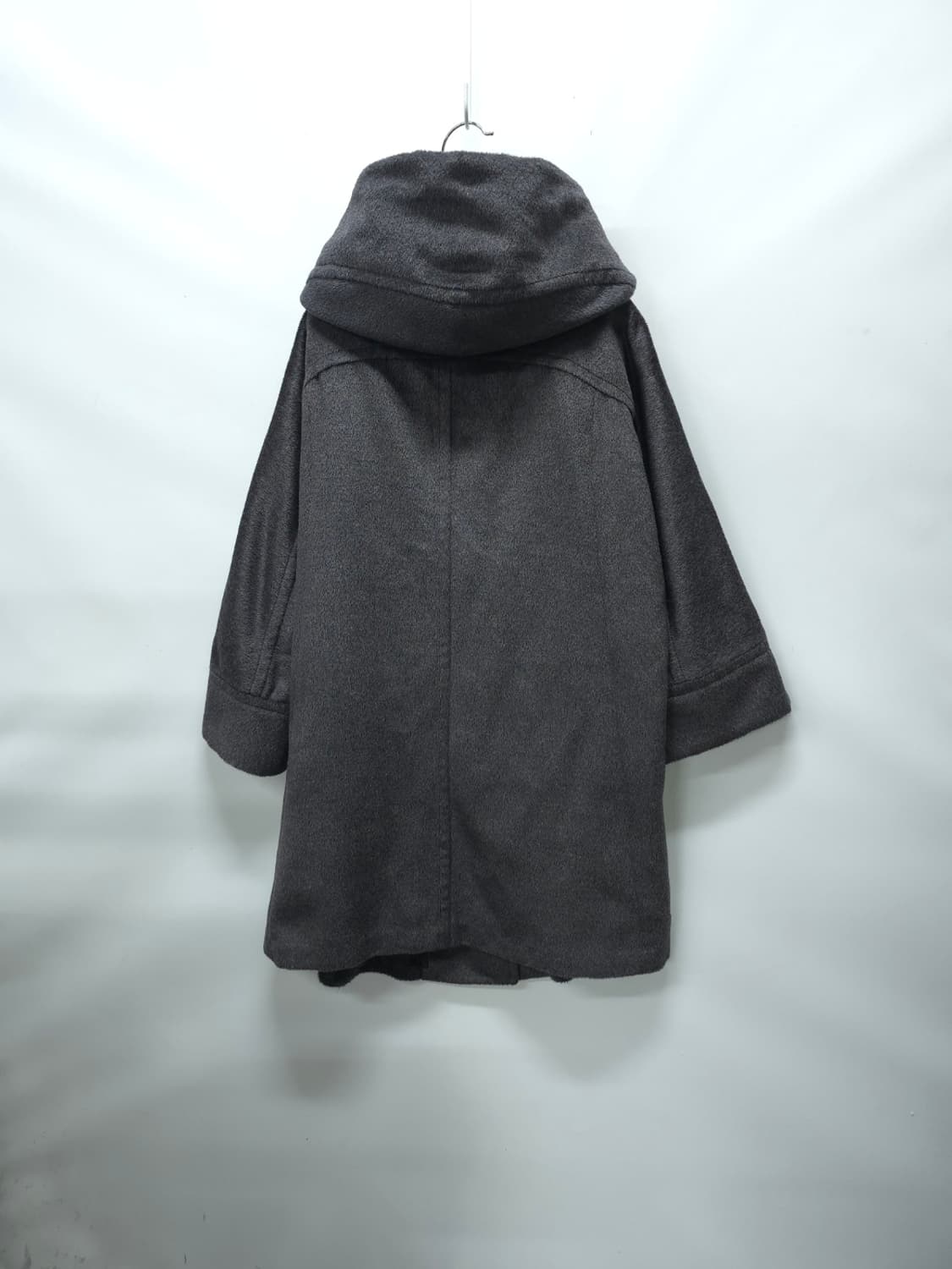 타임 여성 포스트모던 울,알파카 루즈핏 후드 코트 상품이미지6