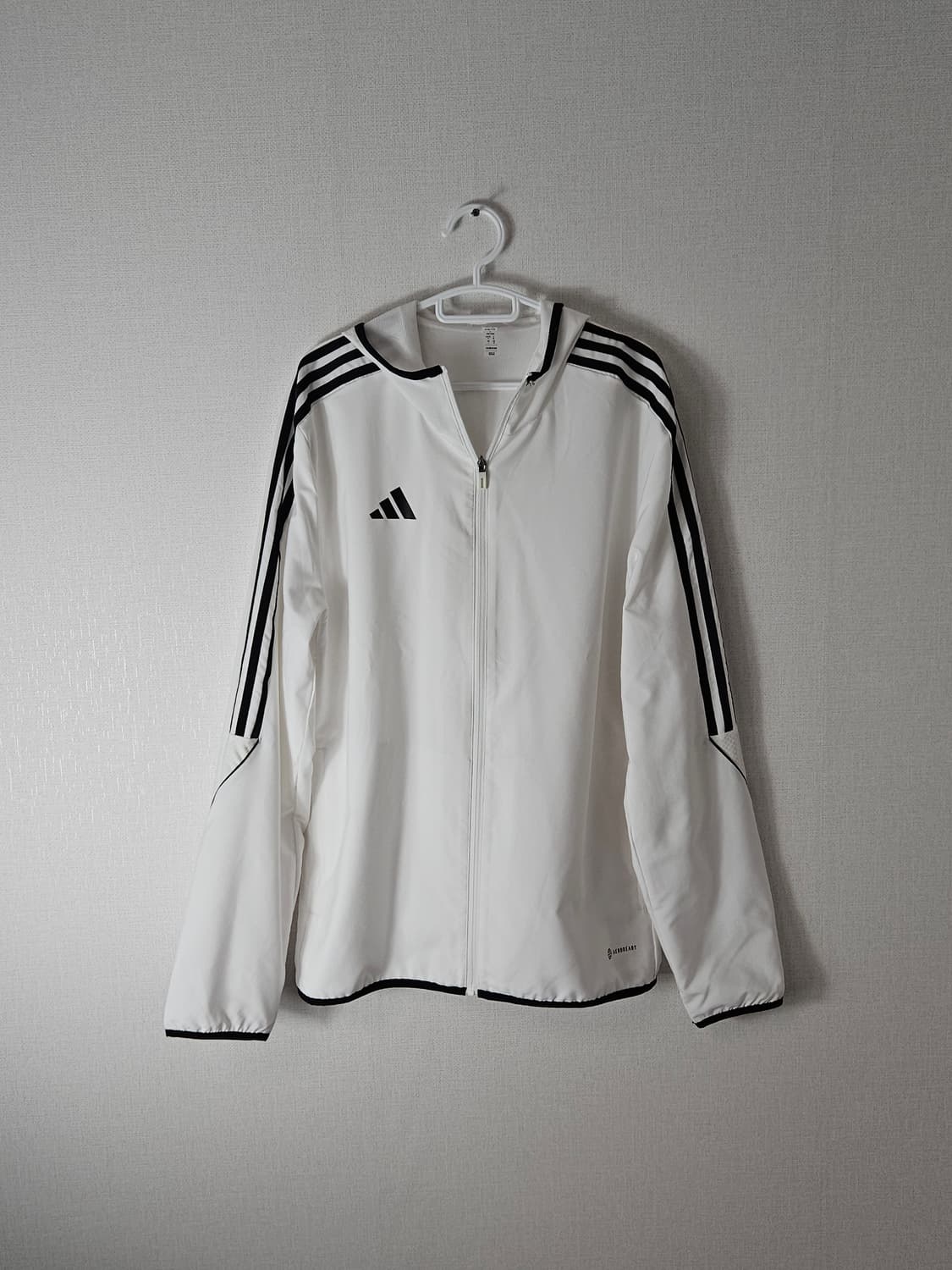 아디다스 티로23 바람막이 자켓 화이트 L 100 (거의 새상품) 상품이미지1