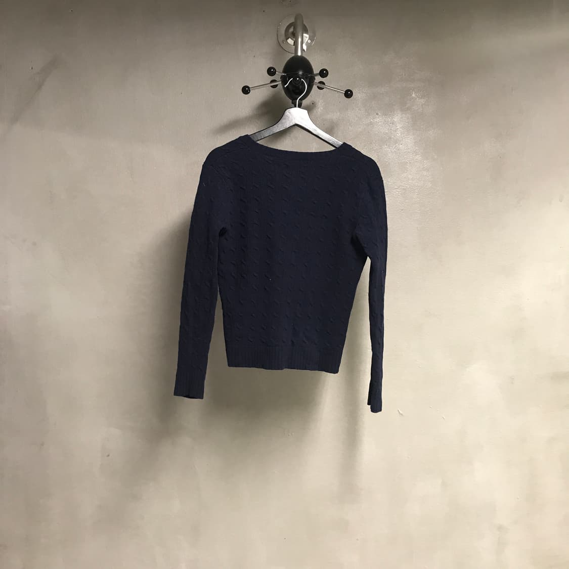 폴로 랄프로렌 브이넥 케이블 니트 네이비 L 상품이미지6