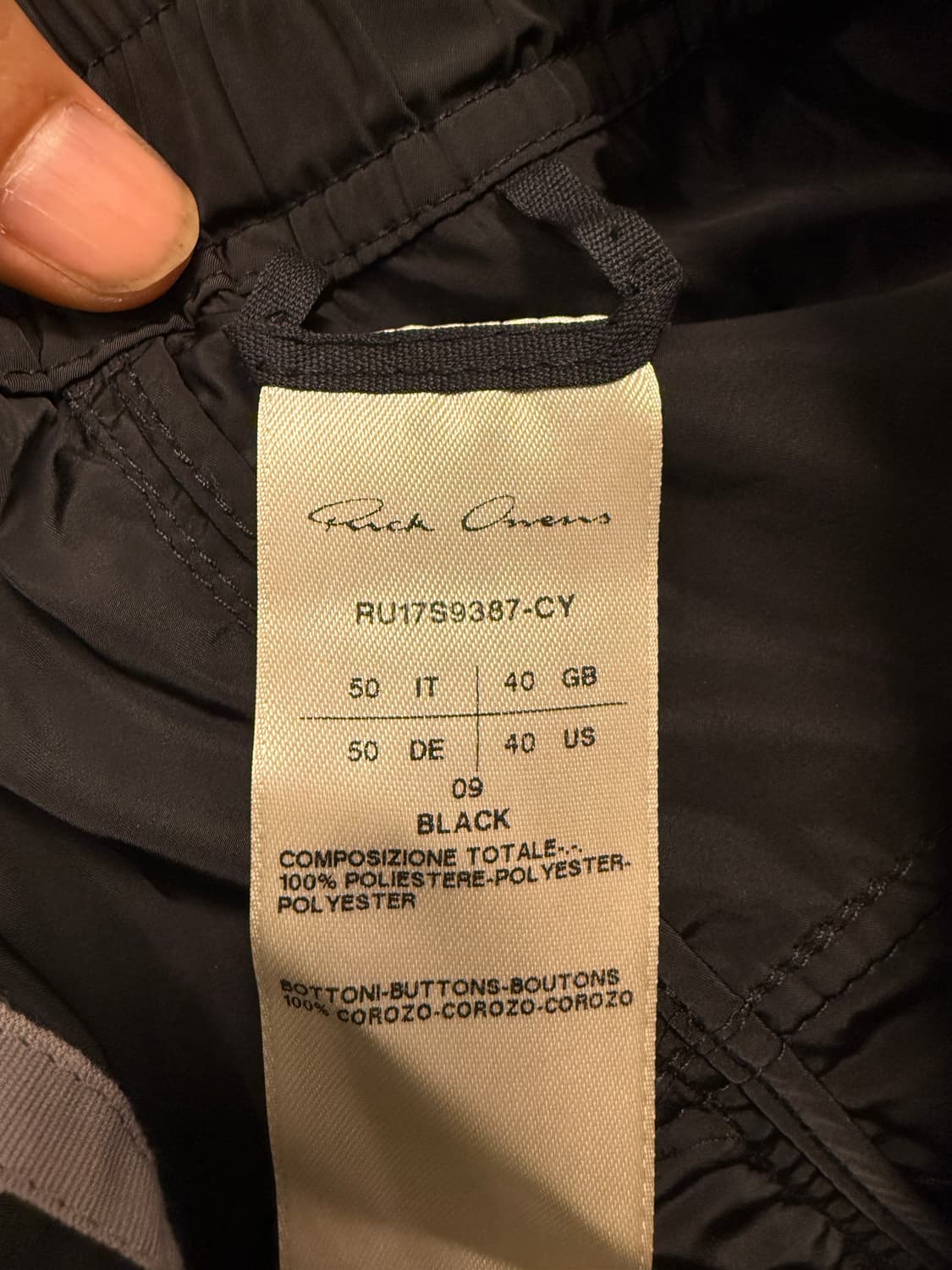 릭오웬스 반바지 RU17S9387 CV 상품이미지3