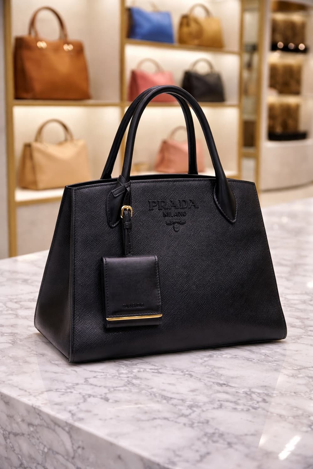 [S급] 프라다 모노크롬 토트백 판매합니다!!! 상품이미지1