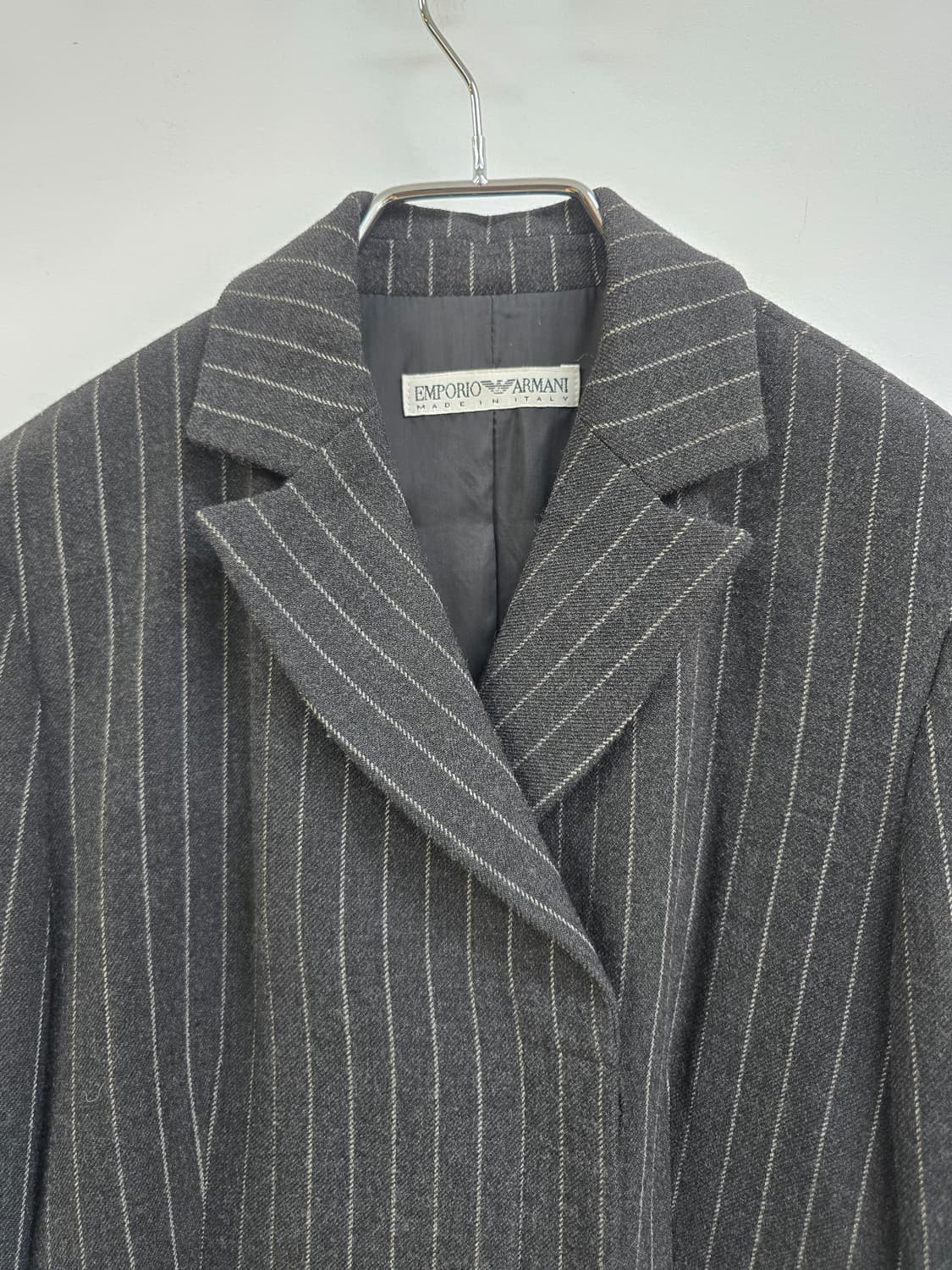 아르마니 핏예쁜 스트라이프 모혼방 자켓 상품이미지2