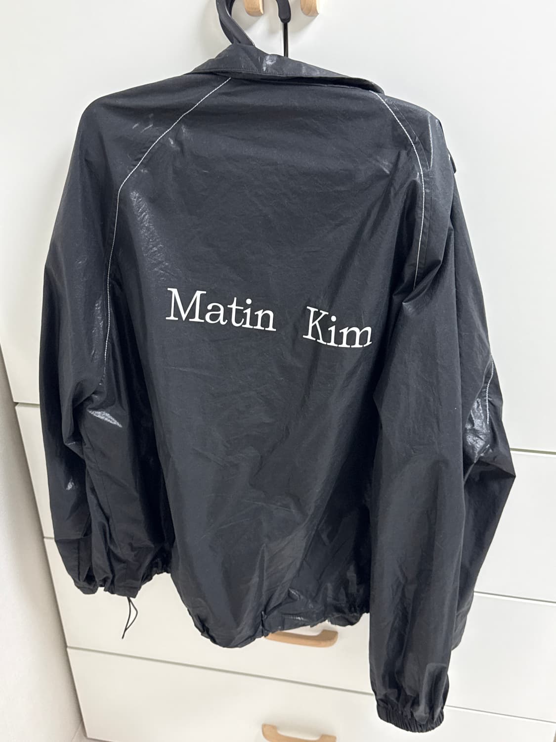 마뗑킴 블랙 코티드 자켓 F 상품이미지1