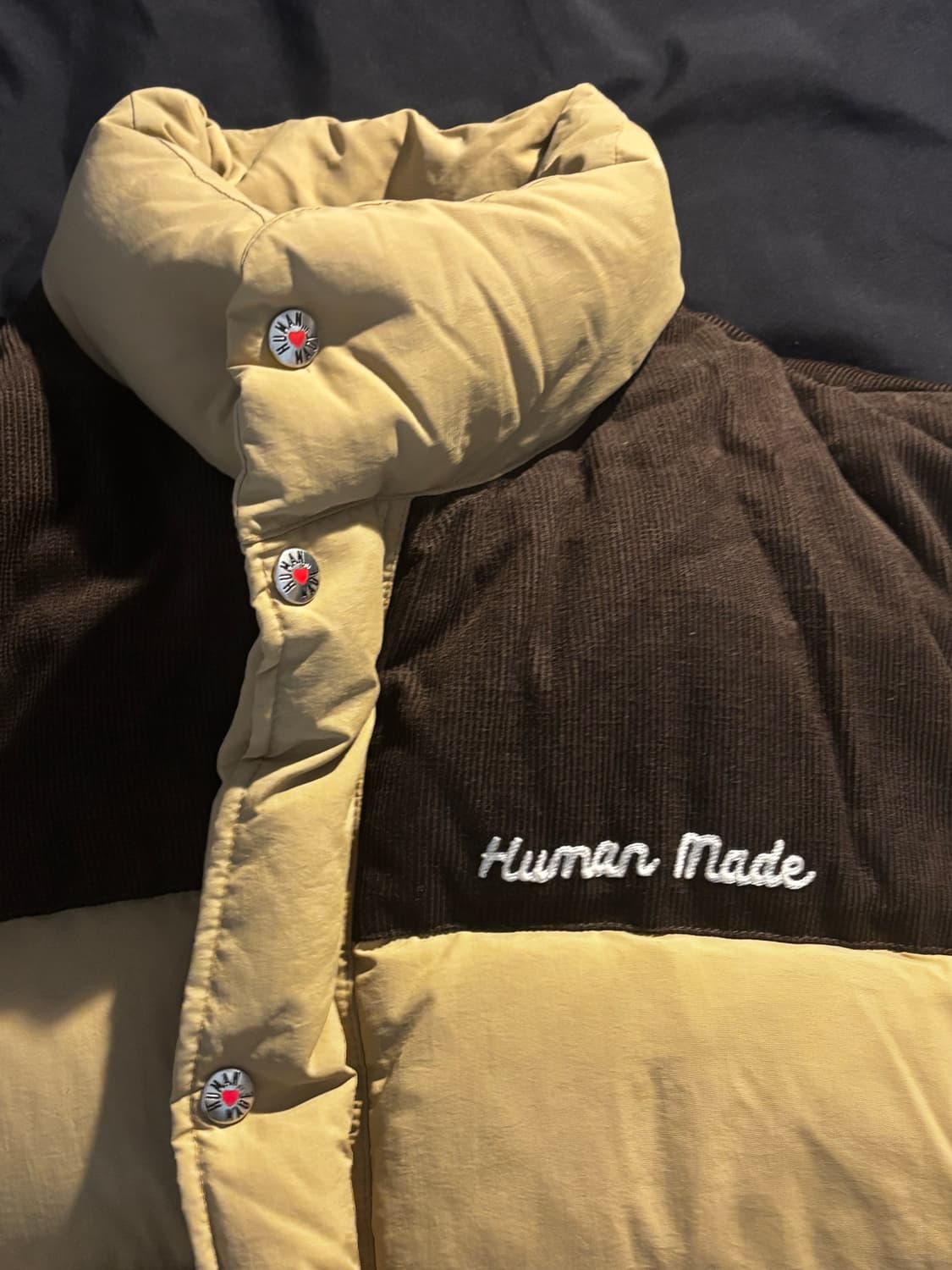 휴먼메이드 다운 패딩 자켓 베이지 xl 상품이미지3