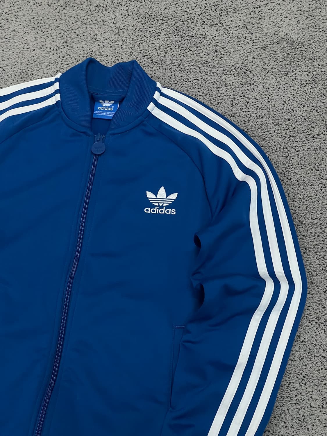 (73) 아디다스 주니어 슈퍼스타 트랙탑 져지 블루 상품이미지2