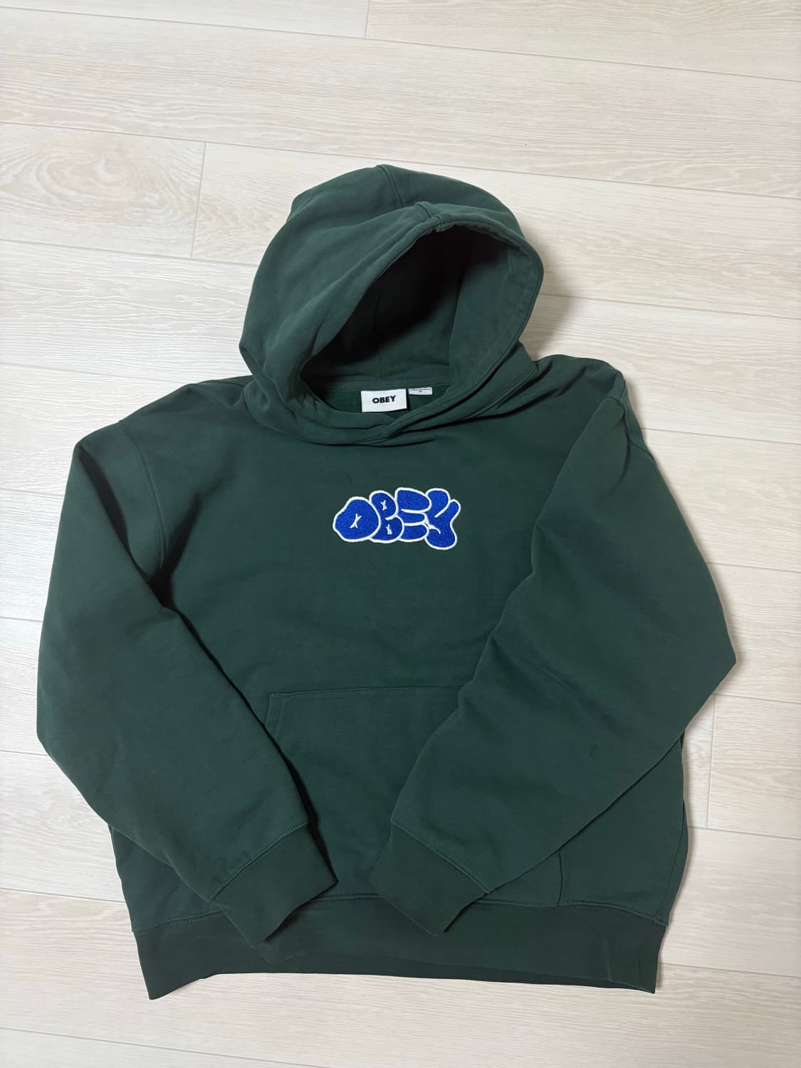 -ˋˏ 오베이 OBEY 후드티 M 그린 ˎˊ- 상품이미지1