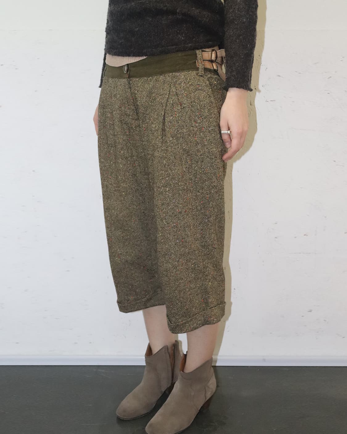 돌체앤가바나 스펙클 트위드 크롭 팬츠 상품이미지2